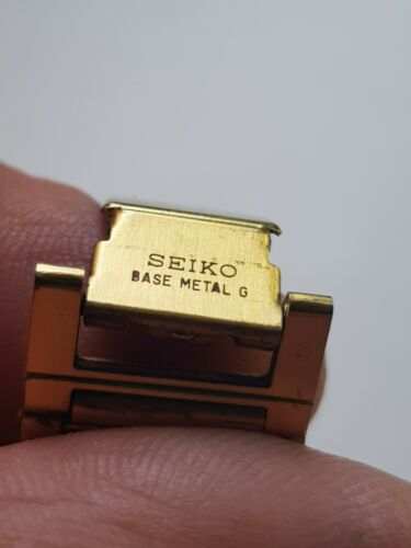 MENS VINTAGE SEIKO QUARTZ WATCH GOLD LINK BRACELET 7N22 6A00 GWO