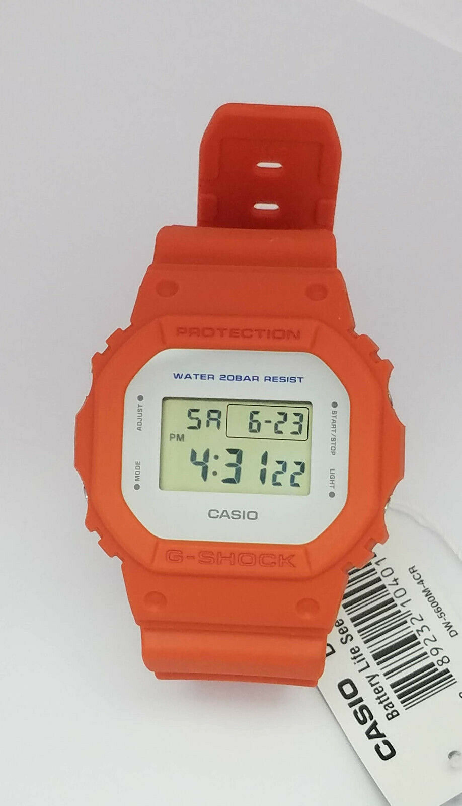 g shock dw 5600 orange