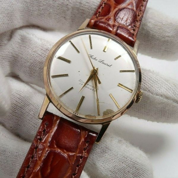 Vintage SEIKO Laurel 14036 Diashock 17j 20 Microns Hand-Winding