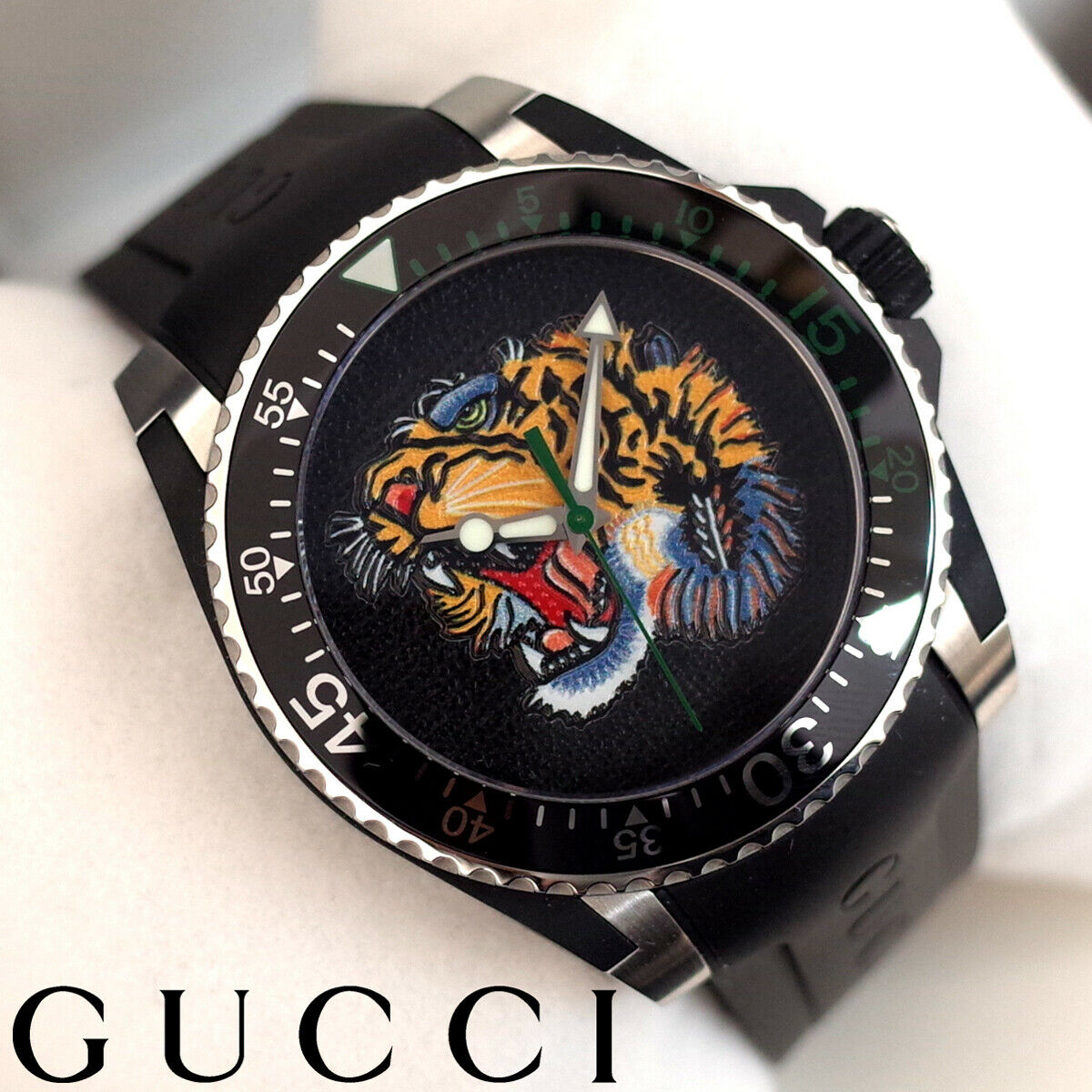 gucci dive watch tiger