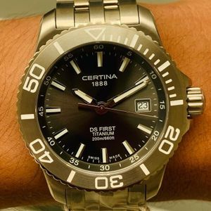 CERTINA 1888 DS FIRST TITANIUN REF.1157184.12 200m 660ft CUF WatchCharts Marketplace