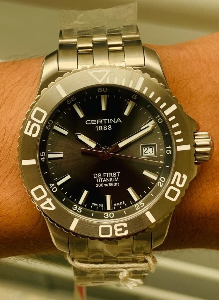 CERTINA 1888 DS FIRST TITANIUN REF.1157184.12 200m 660ft CUF