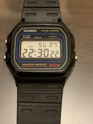 casio digital watch 50m water resistant