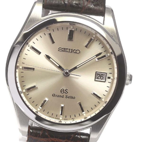 SEIKO GRAND SEIKO Date 8N65-8000 Quartz Leather belt Men's Watch_451757 |  WatchCharts