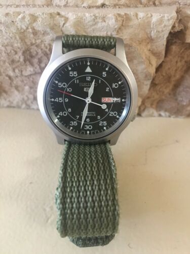 seiko snk809 green