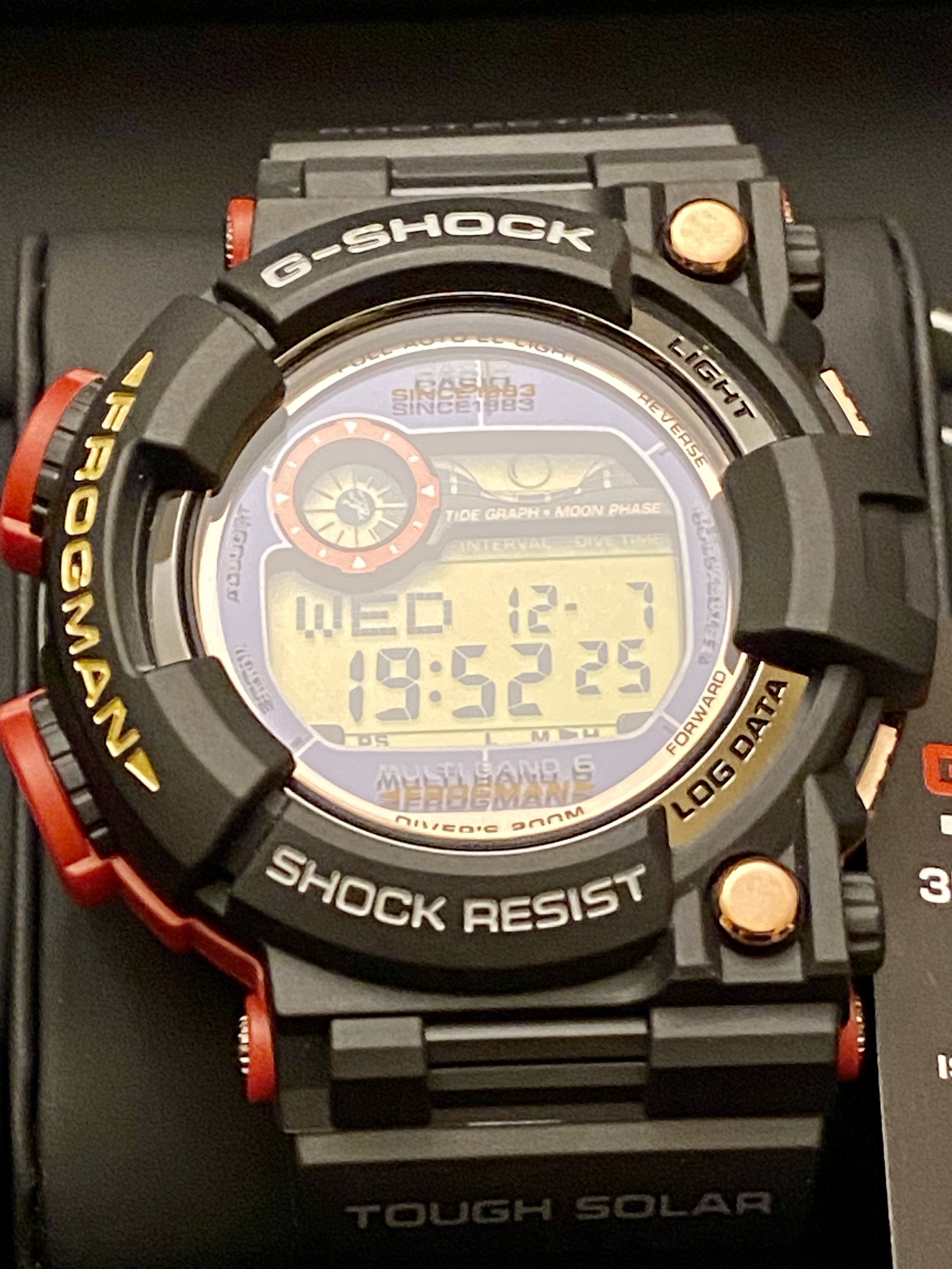 950 USD Casio G Shock GWF1035F 1JR Frogman Magma Ocean 35th Anniversary WatchCharts Marketplace