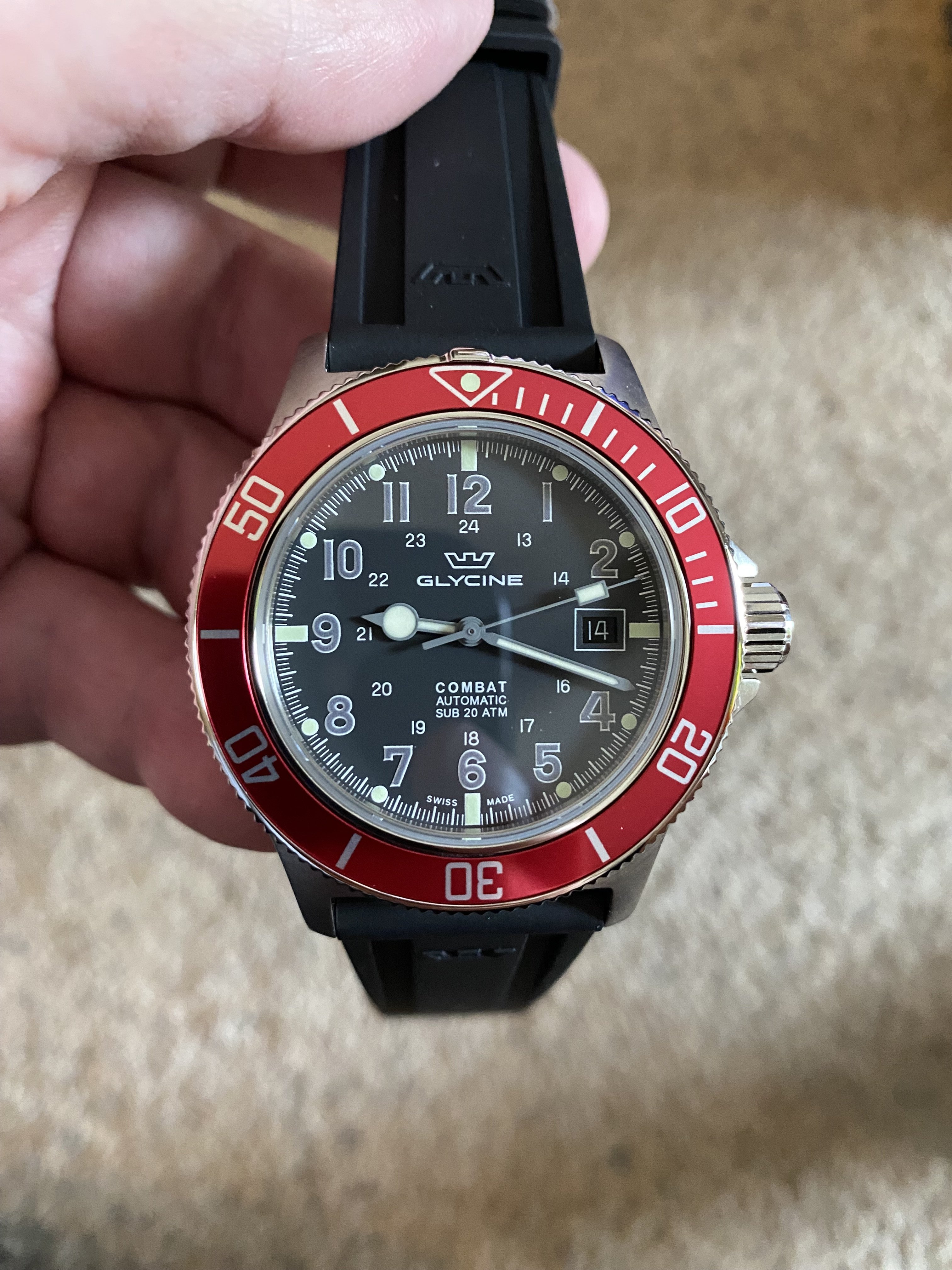 Glycine combat sub on sale automatic