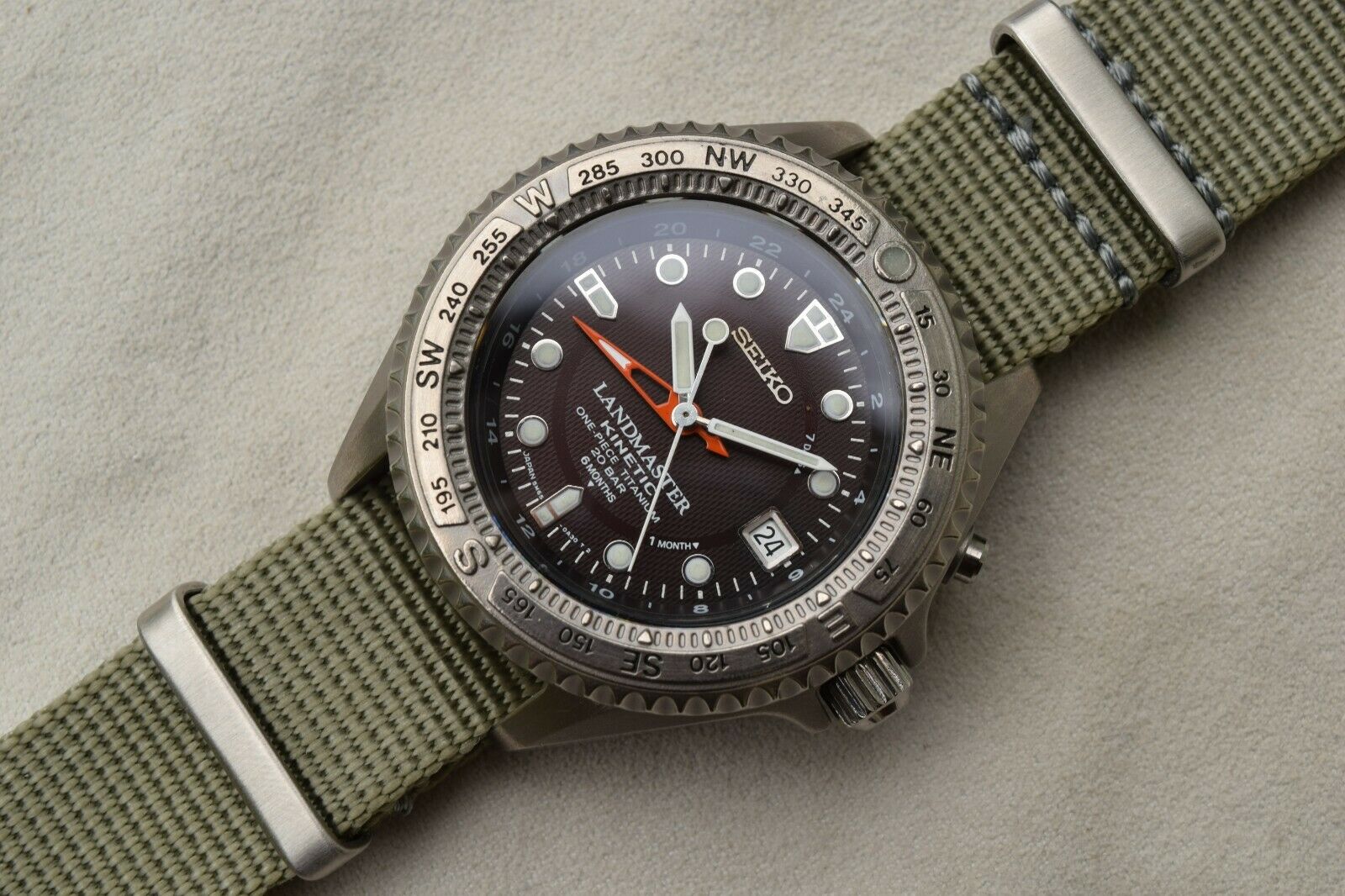 Serviced Seiko Landmaster Kinetic GMT Watch SBDW005 Titanium 5m65-0A20 Aug  2001 | WatchCharts