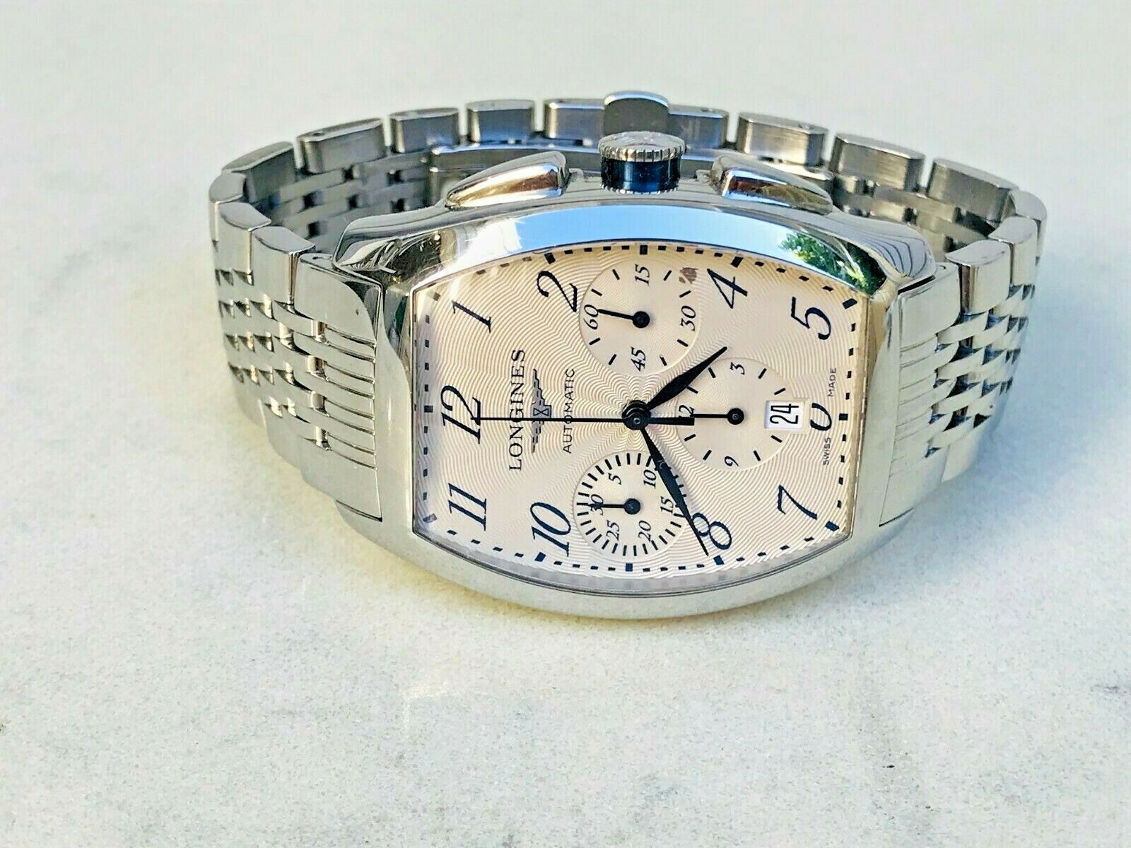 Men s Longines Evidanza L2.643 4 Chronograph Date ALL SS Auto