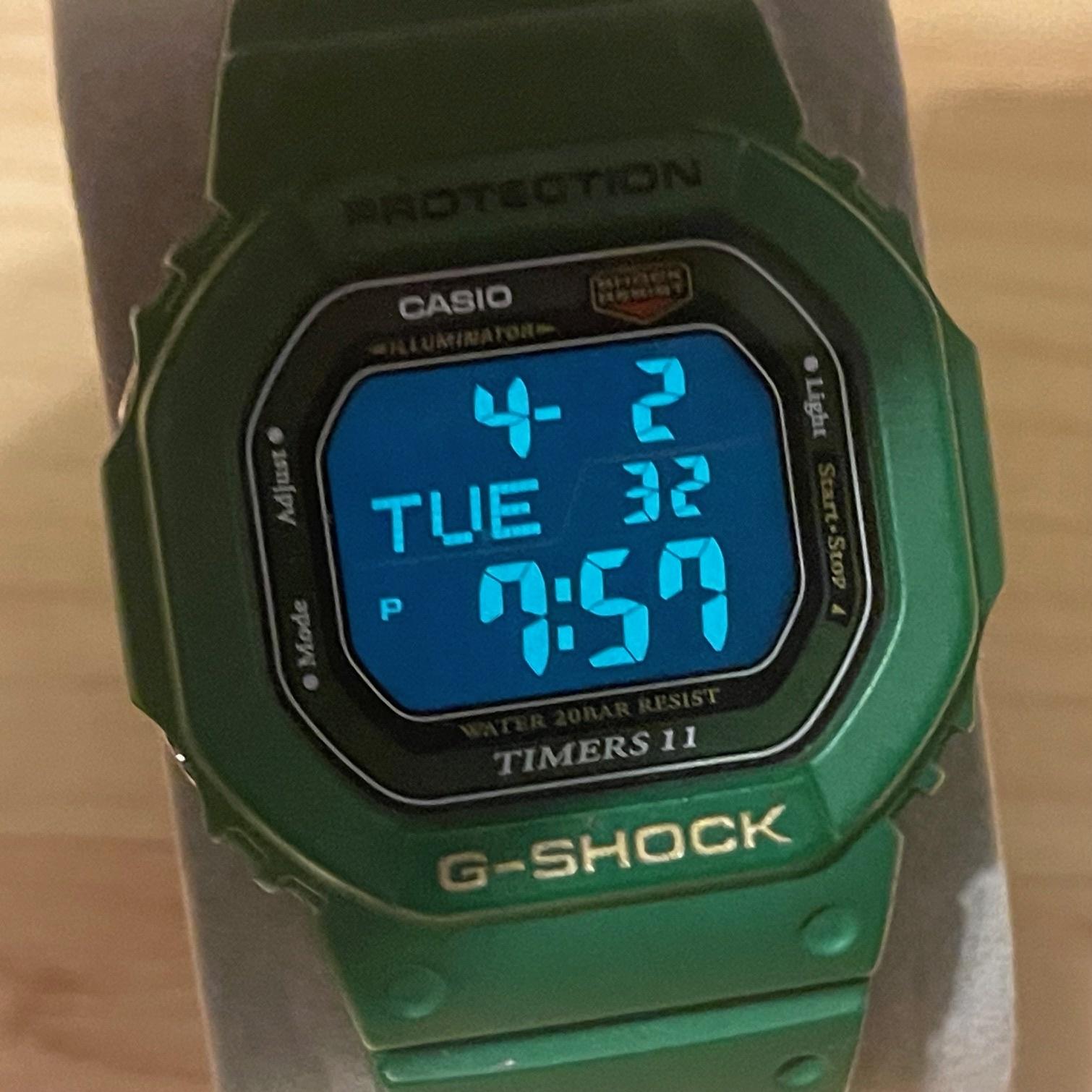 WTS] Casio G-Shock DW-56RTB-3 Referee Timers Square Rare Green