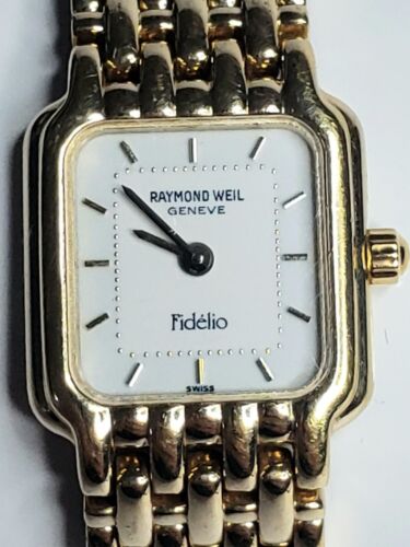 RAYMOND WEIL FIDELIO GENEVE 18K GOLD ELECTROPLATED WOMEN WATCH