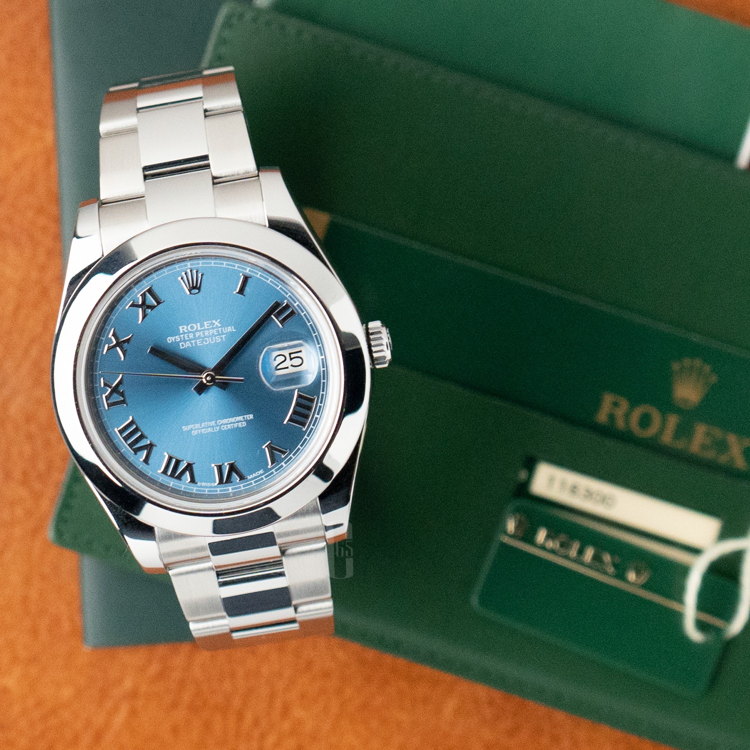 Rolex datejust ii hot sale green roman numerals