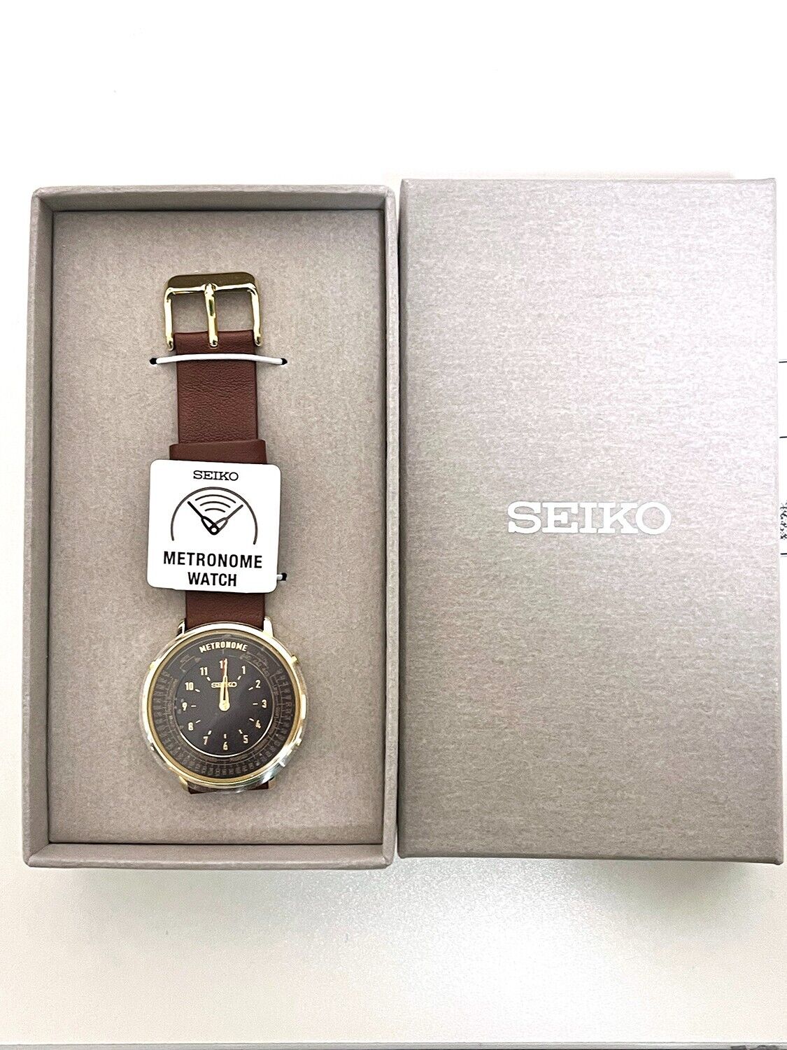 SEIKO Standard Line Metronome Watch SMW001A Dark Brown New via