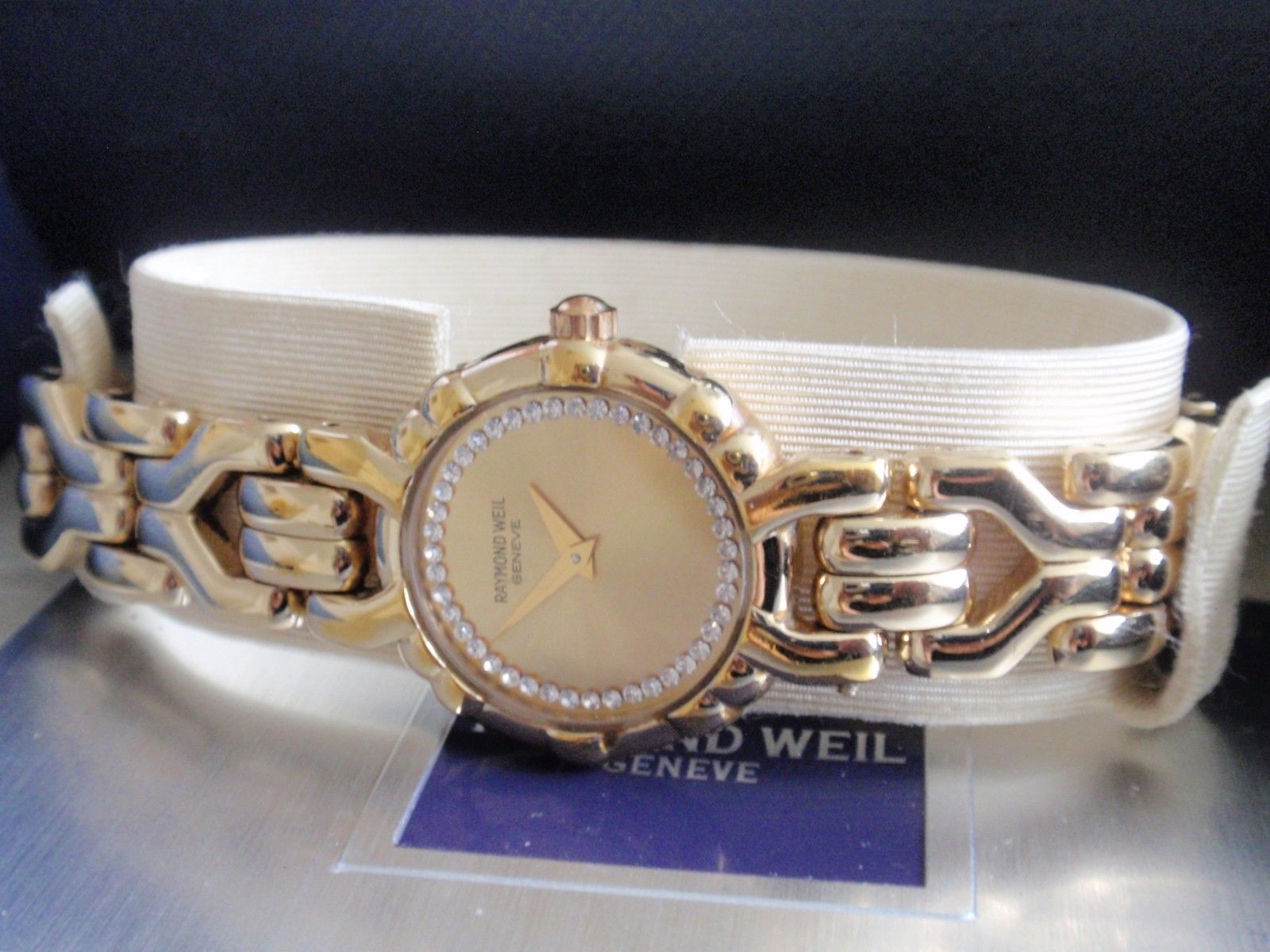 Ladies Raymond Weil Wrist Watch 18k Gold Plated Model 3747 NO