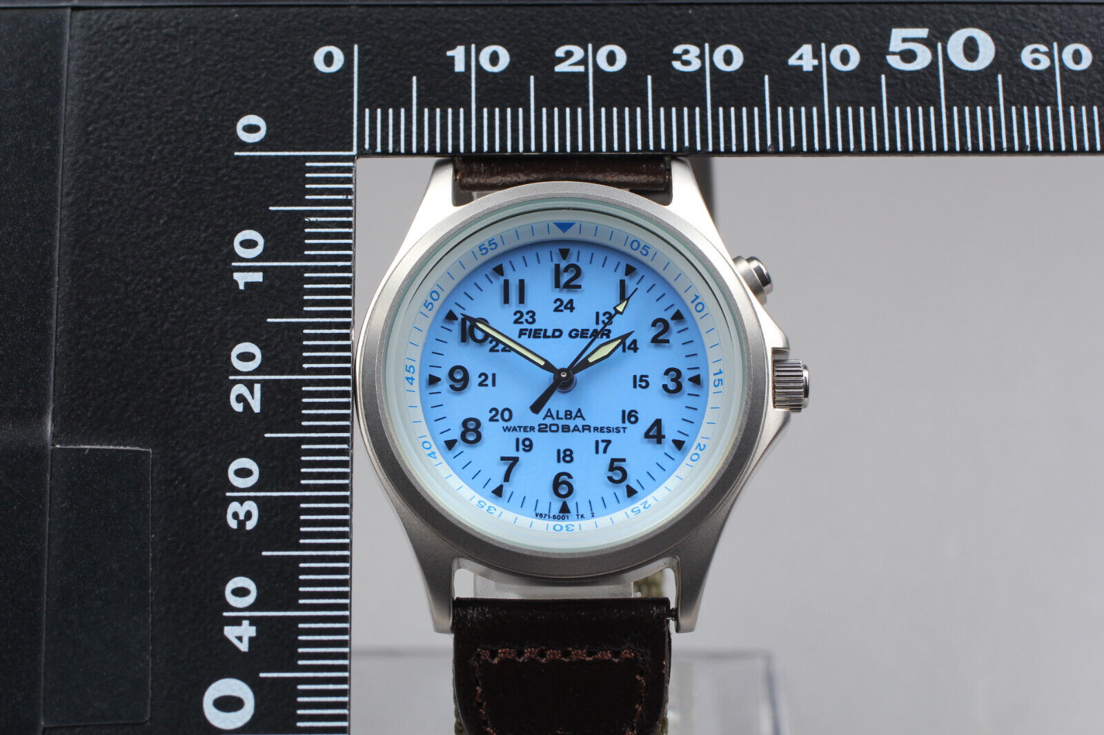 NEAR MINT] SEIKO ALBA V671-6001 FIELD GEAR Military Watch Quartz 