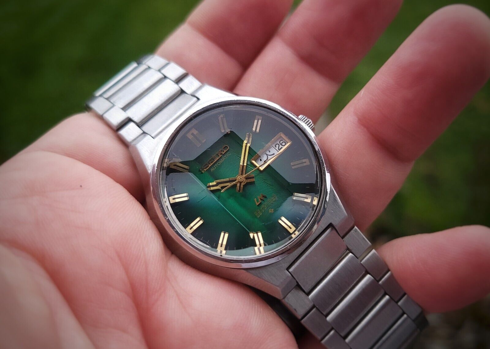 セイコー 5606-7350 LM ロードマチック SEIKO デイデイト カットガラス 
