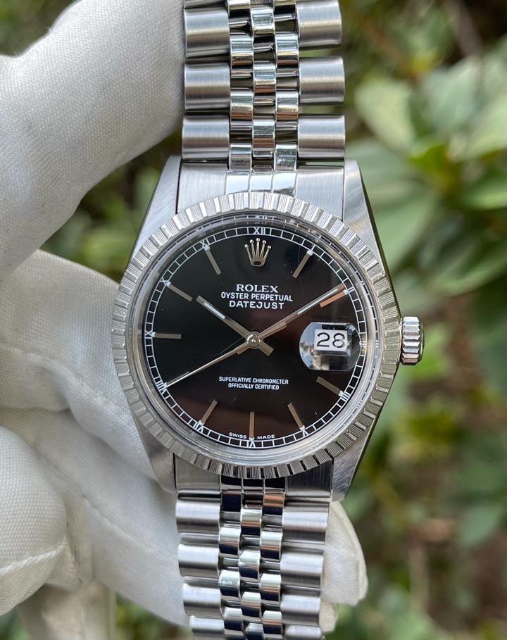 FS Rolex Datejust 16030 Black Stick Dial WatchCharts Marketplace