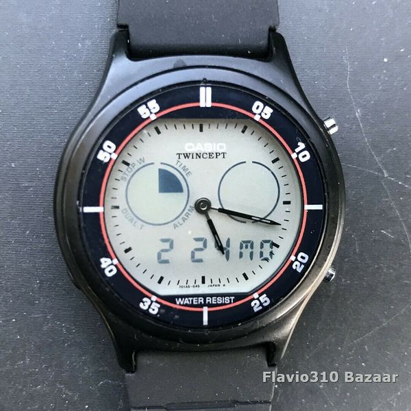 Kritisere jungle Herre venlig Rare CASIO AQX-11 (1358) TWINCEPT Analog & Digital 37mm watch - New Battery  | WatchCharts