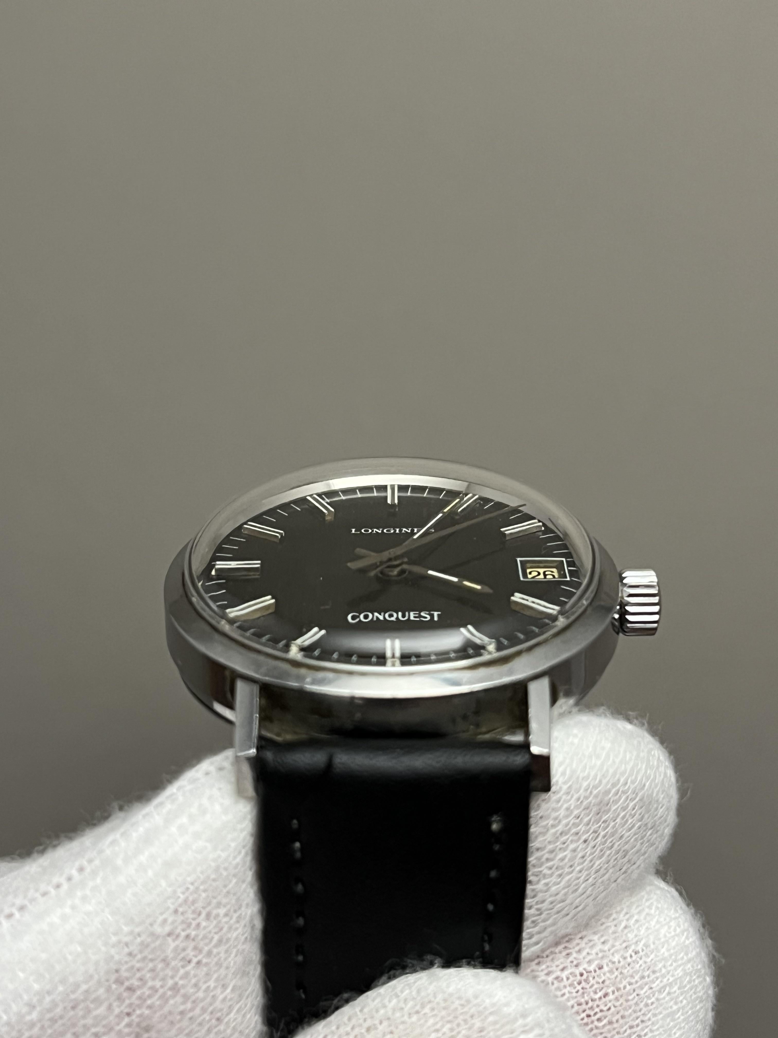 WTS Longines Conquest Manual wound Brushed dial 35mm