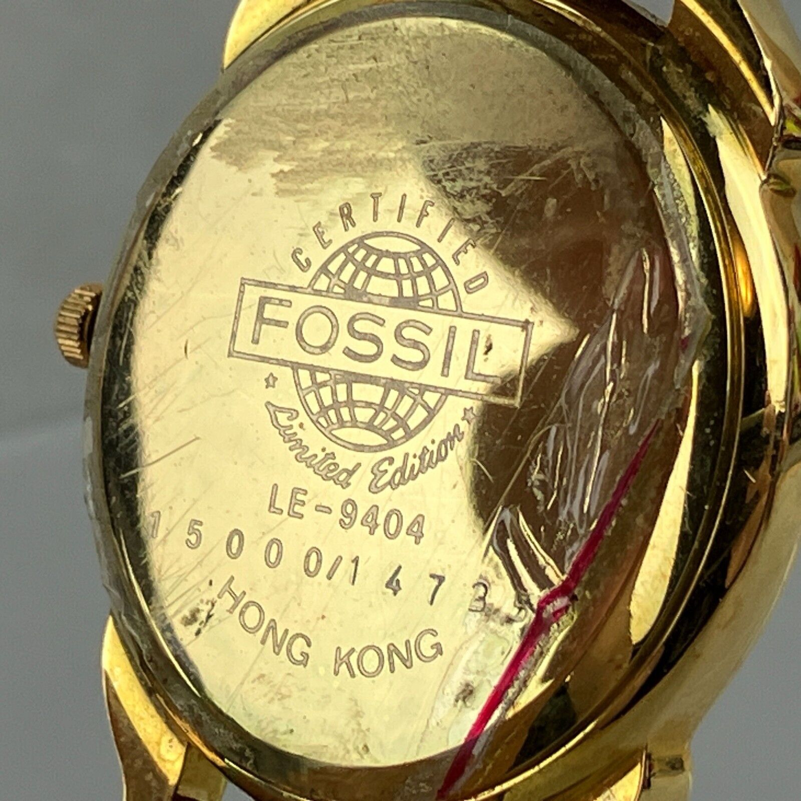 Fossil Limited Edition Biplane Plane Gold Tone Skeleton Aviation 
