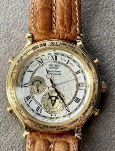 Rare SEIKO World Timer Chronograph Quartz 6M15 9000 R2 | WatchCharts