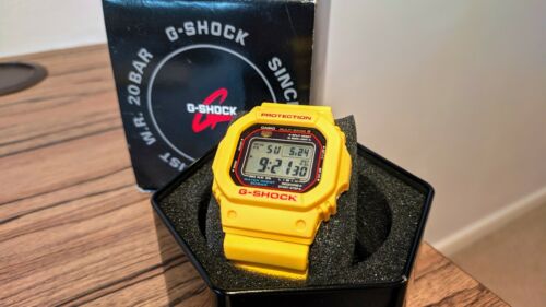 Casio G Shock Watch - Genuine Yellow Band and Bezel - Brand