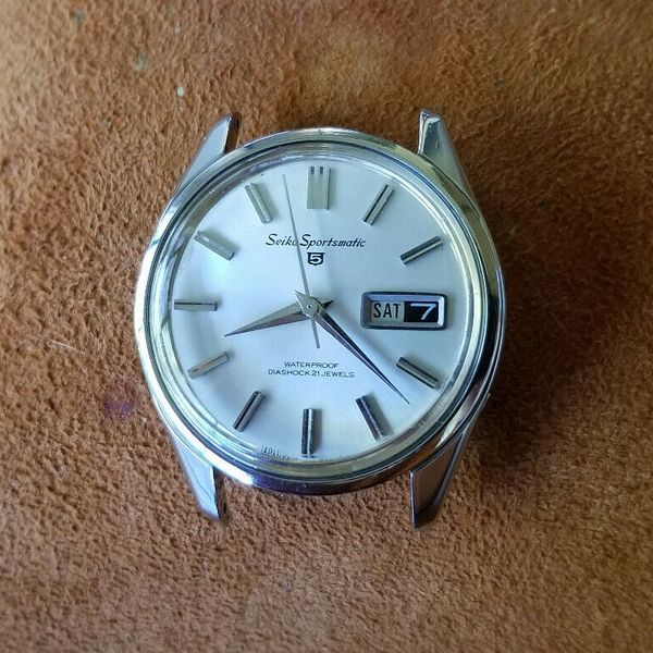 Vintage Seiko Sportsmatic 5 Diashock 21 Jewels 6619 S.S.