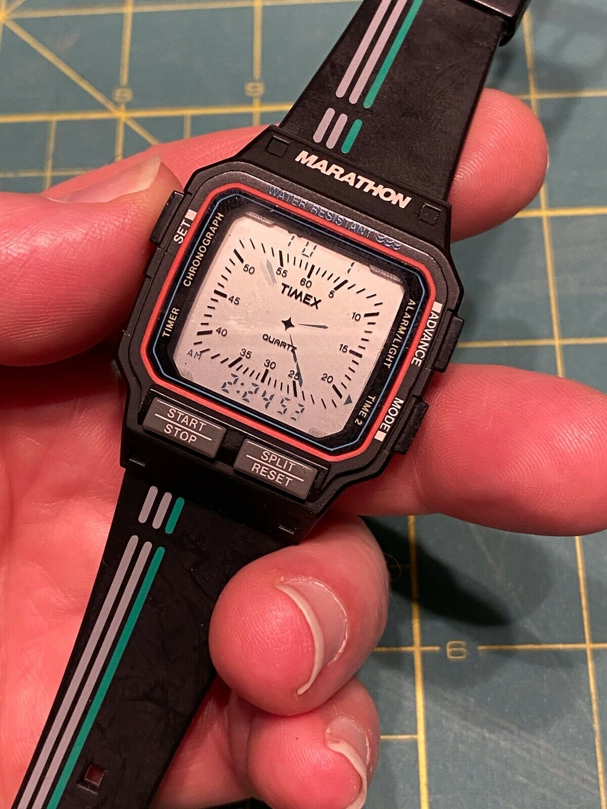Nice Rare Vintage 1985 TIMEX Marathon Men