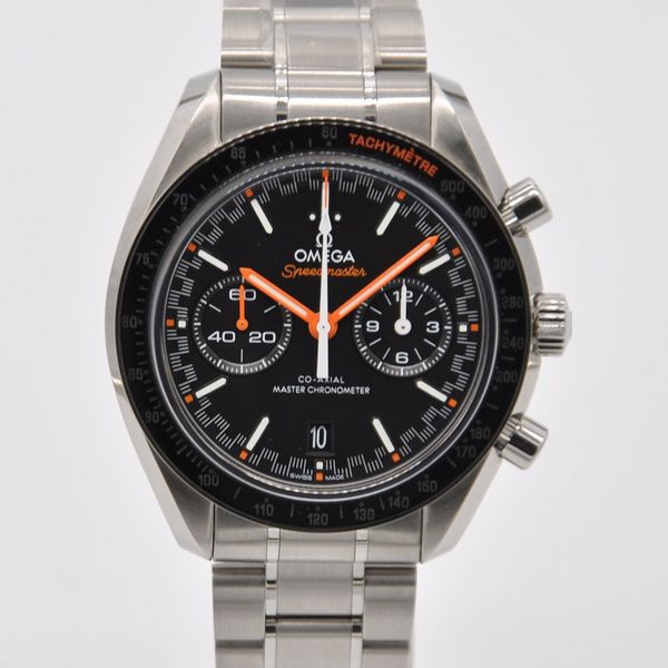 FS: Omega Speedmaster Racing 44.25mm Steel Black Orange 329.30.44.51.01 ...
