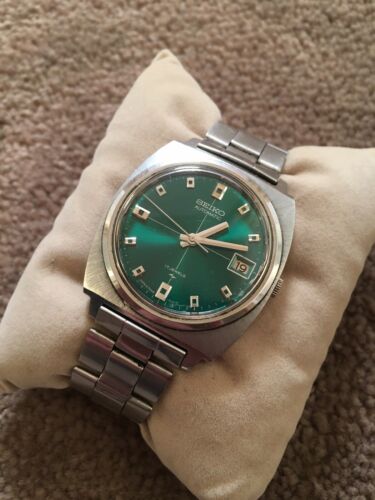 Vintage Seiko 7005-7001 Automatic Watch Green Face | WatchCharts
