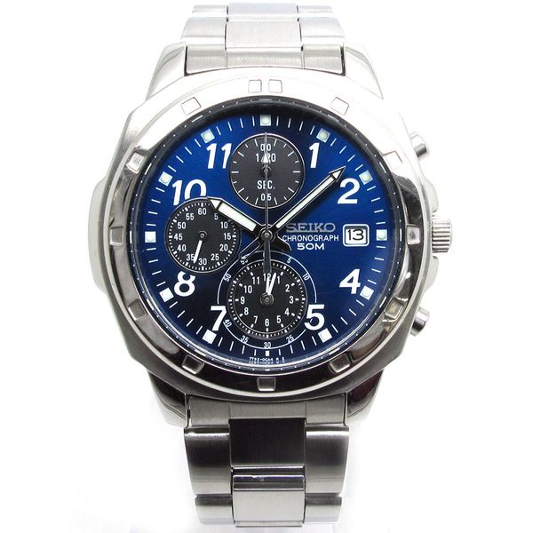 SEIKO Watch Chronograph 7192-0AC0 Blue Dial Quartz | WatchCharts ...