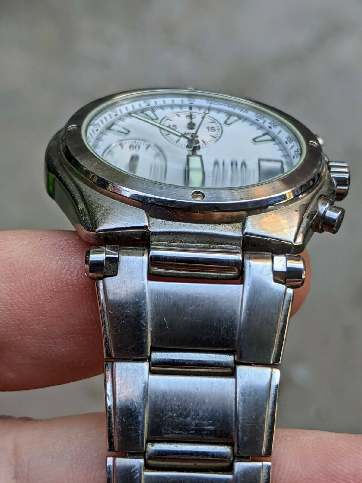 2002 (1992?) Alba Seiko 7T62-0AW0 Chrono Alarm Watch, Orig. Band 