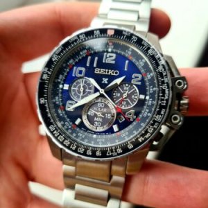Seiko Prospex Solar Chrono Flightmaster, SSC275, V175-0CL0, Quartz
