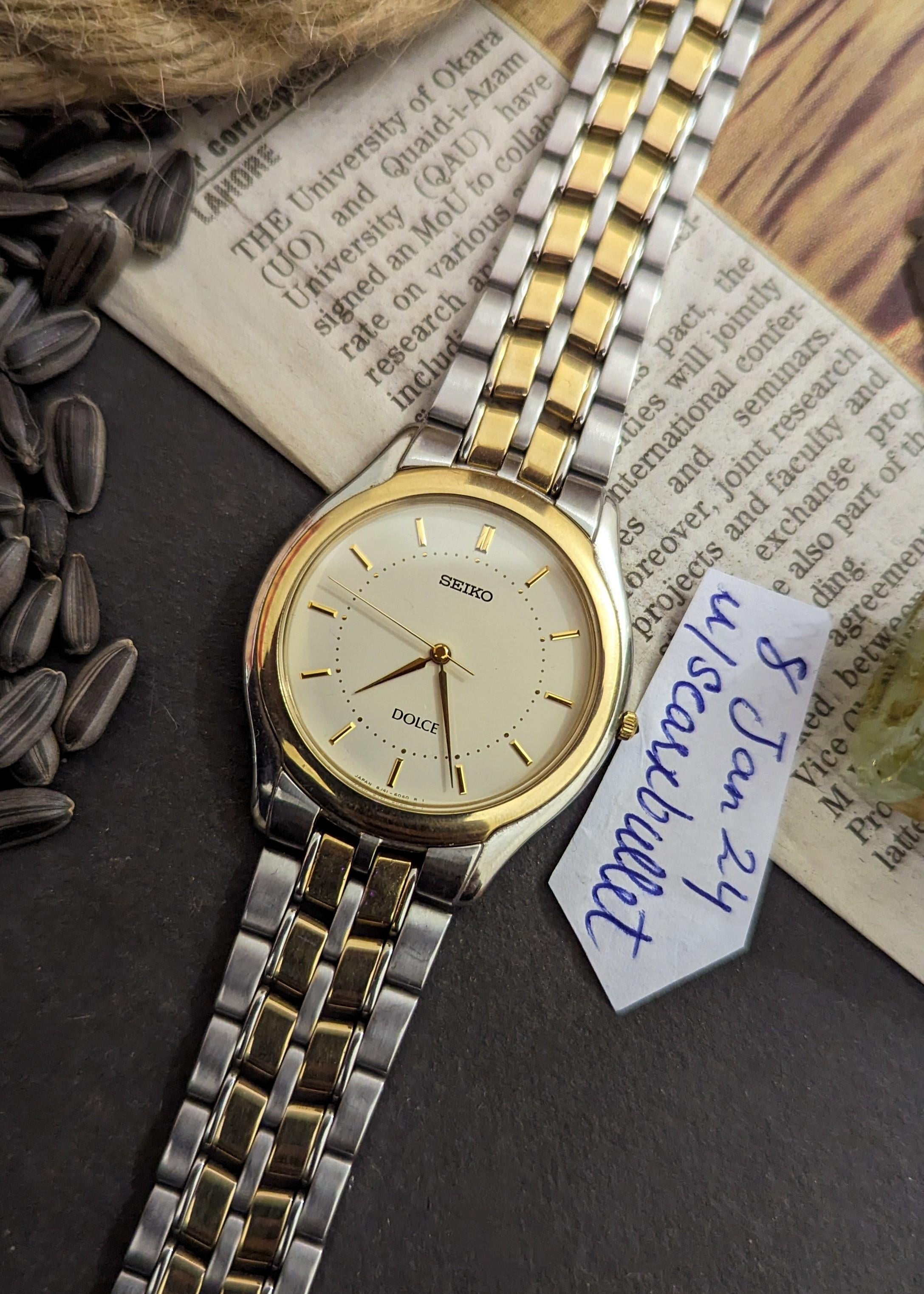 WTS] Vintage SEIKO DOLCE ????- Ref.8J41-6030 quartz // Creamy dial