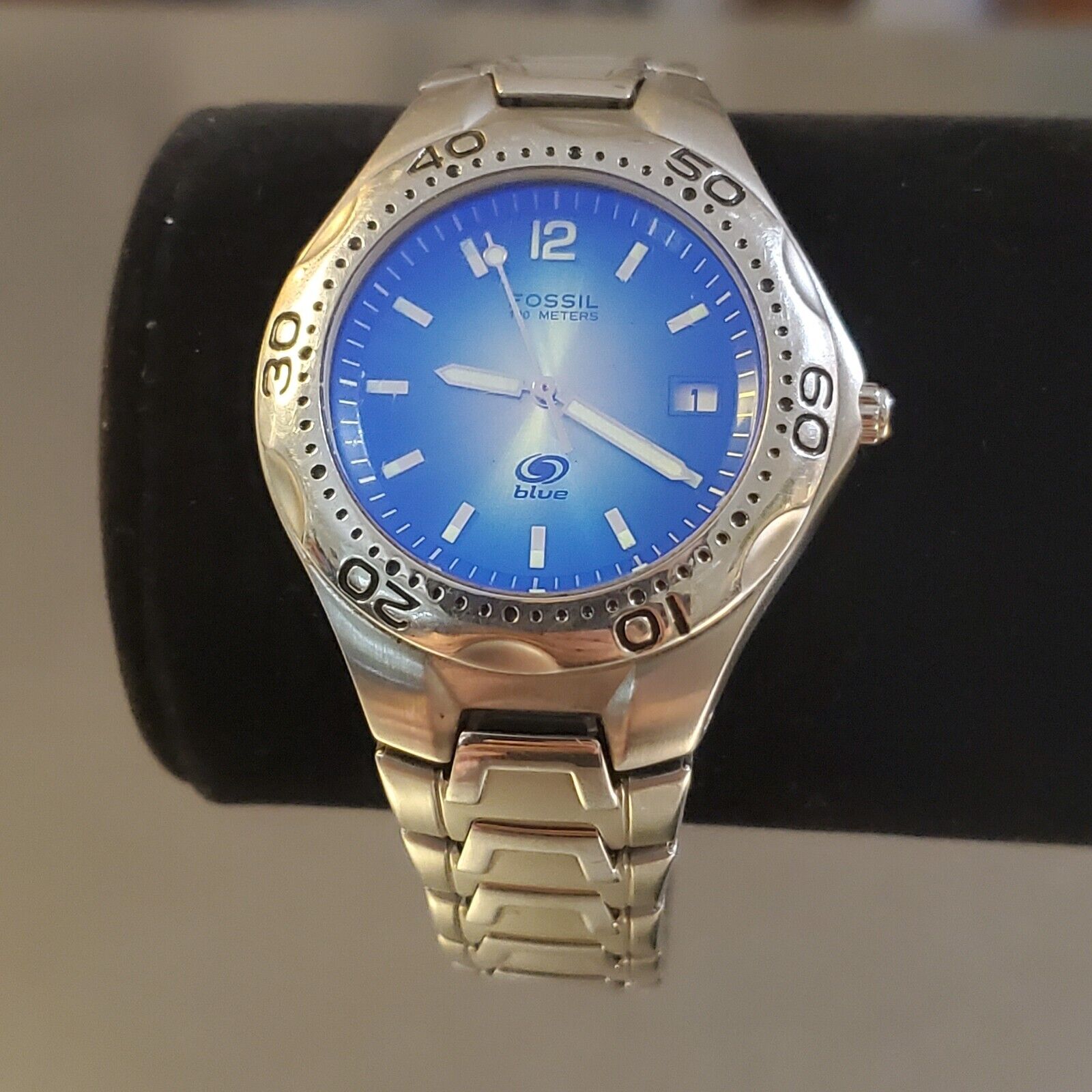 Fossil blue clearance water resistant watch