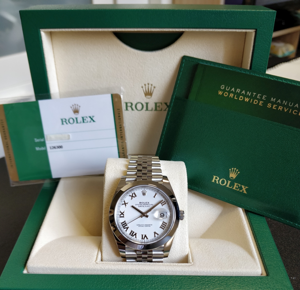 Rolex datejust 41mm roman clearance numeral