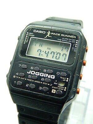 Vintage Casio Pace Runner Digital Calculator Jogging Watch Model