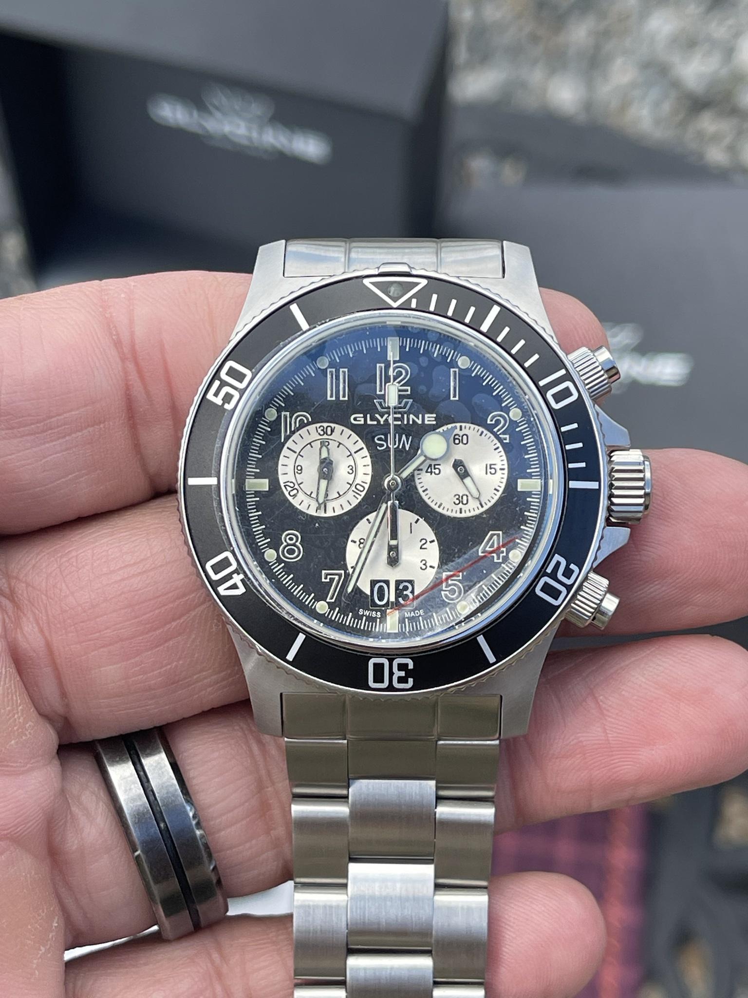 WTS Glycine GL1005 Combat Sub 42 Chronograph. WatchCharts