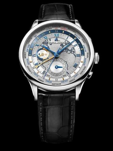 MAURICE LACROIX Masterpiece WorldTimer GMT MP6008 SS001 111 1 Mens