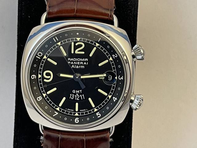 FS Panerai Radiomir GMT Alarm PAM98 I Serial. Steel 42 m. Last year made WatchCharts Marketplace