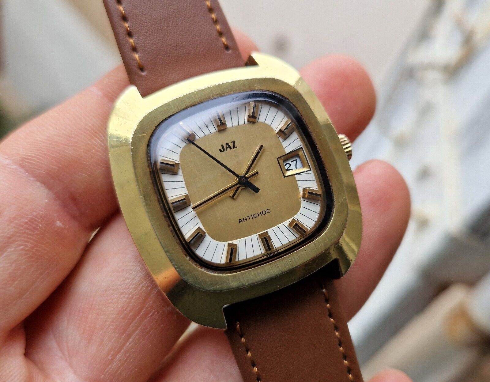 SUPER RARE ANCIENNE MONTRE OR JAZ M CANIQUE LORSA P 75 vintage