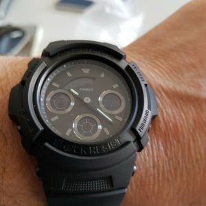 Casio G Shock Matt Schwarz Armbanduhr Fur Herren Aw 591bb 1a Watchcharts