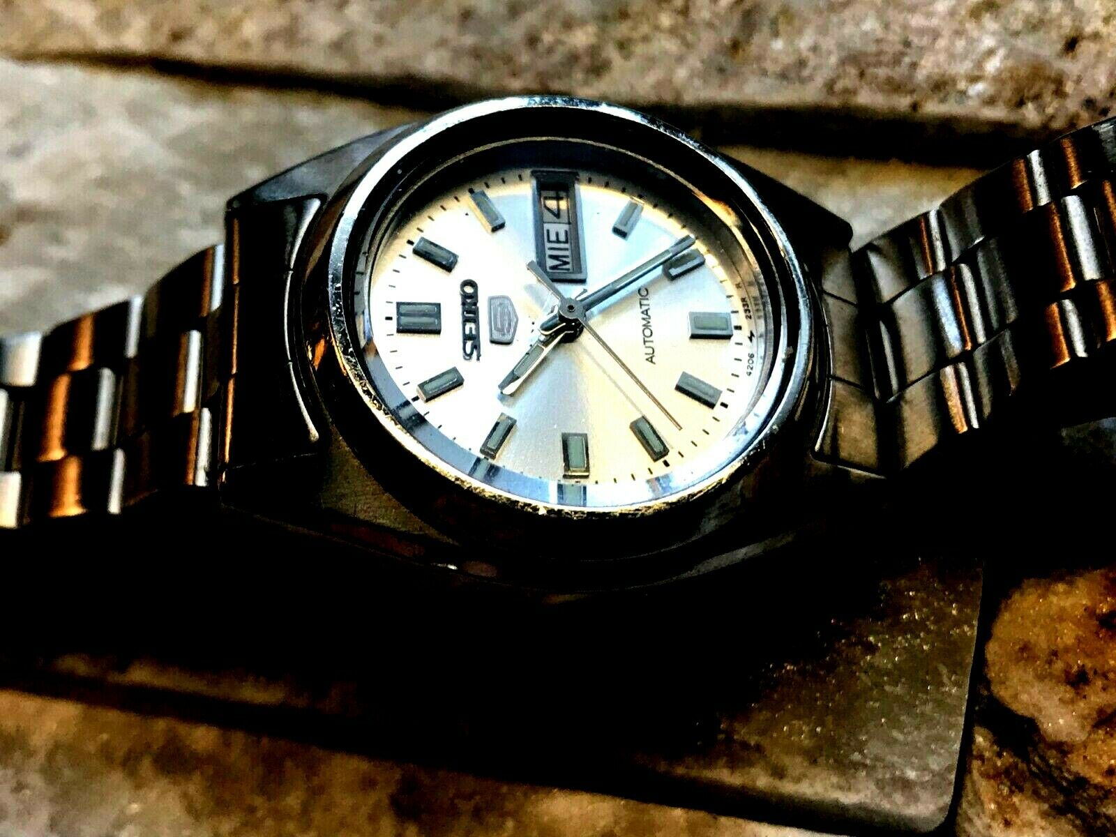 Seiko 5 Automatic Stainless Steel 4206-0420 Day and Date