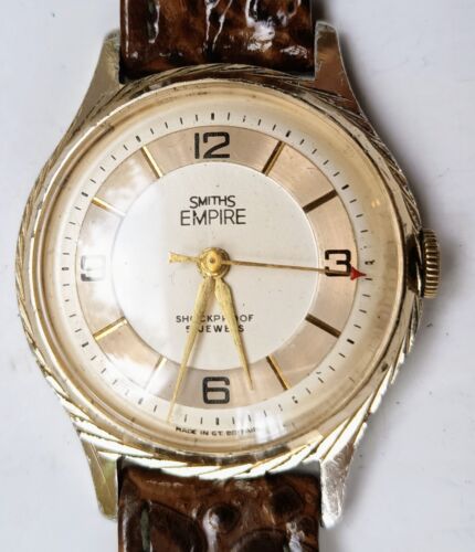 Vintage English SMITHS EMPIRE 5 J LADIES Wrist Watch Steel