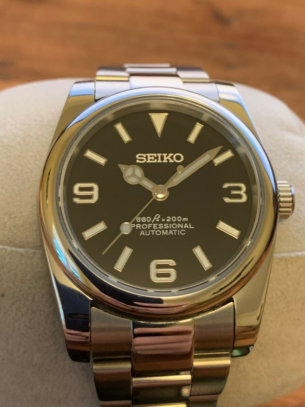 Custom Seiko NH35 36mm Modern Explorer 369 Watch | WatchCharts