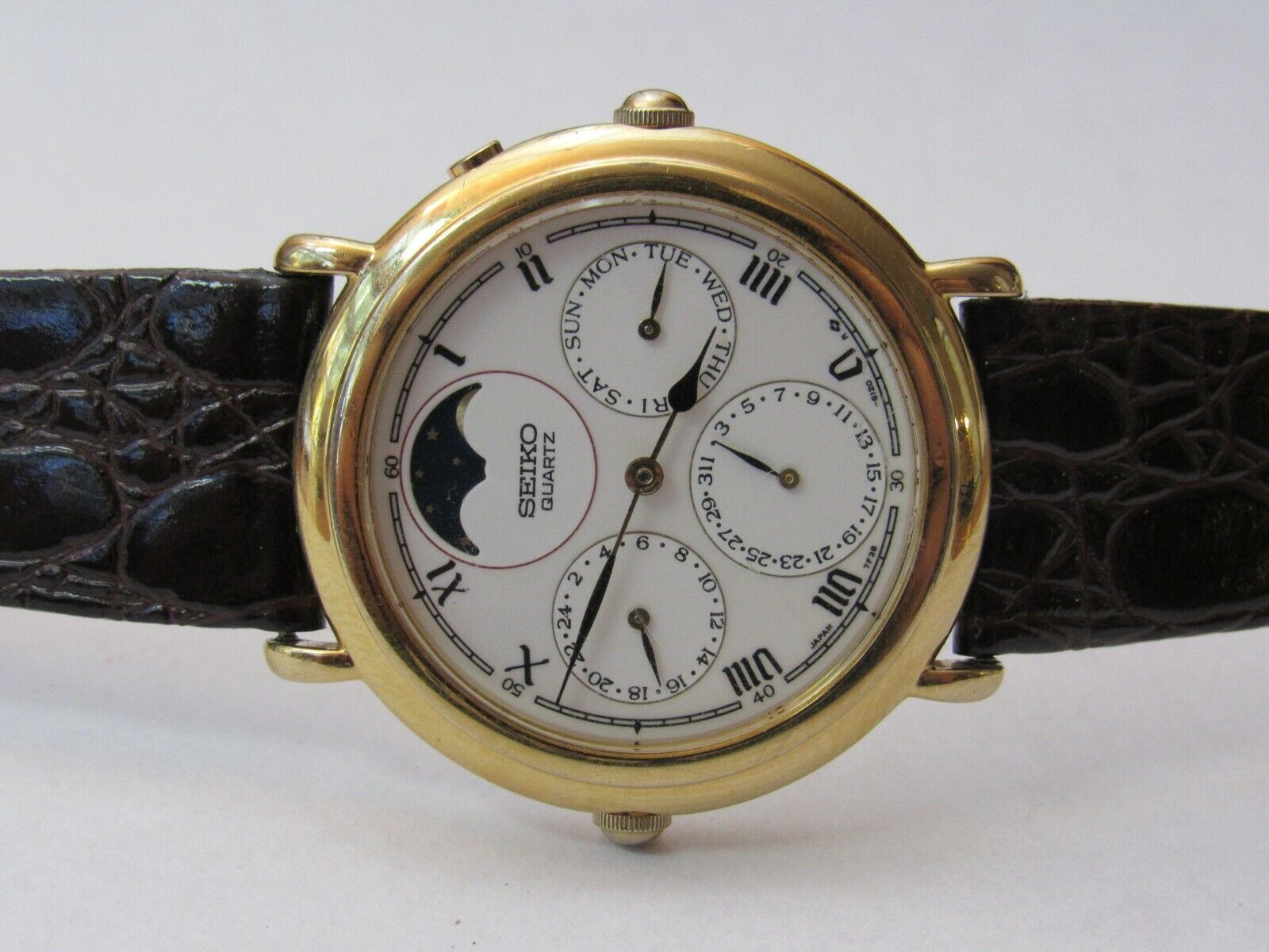 SEIKO - 7F38-6140 ムーンフェイズ Moon セイコー Seiko メルカリ