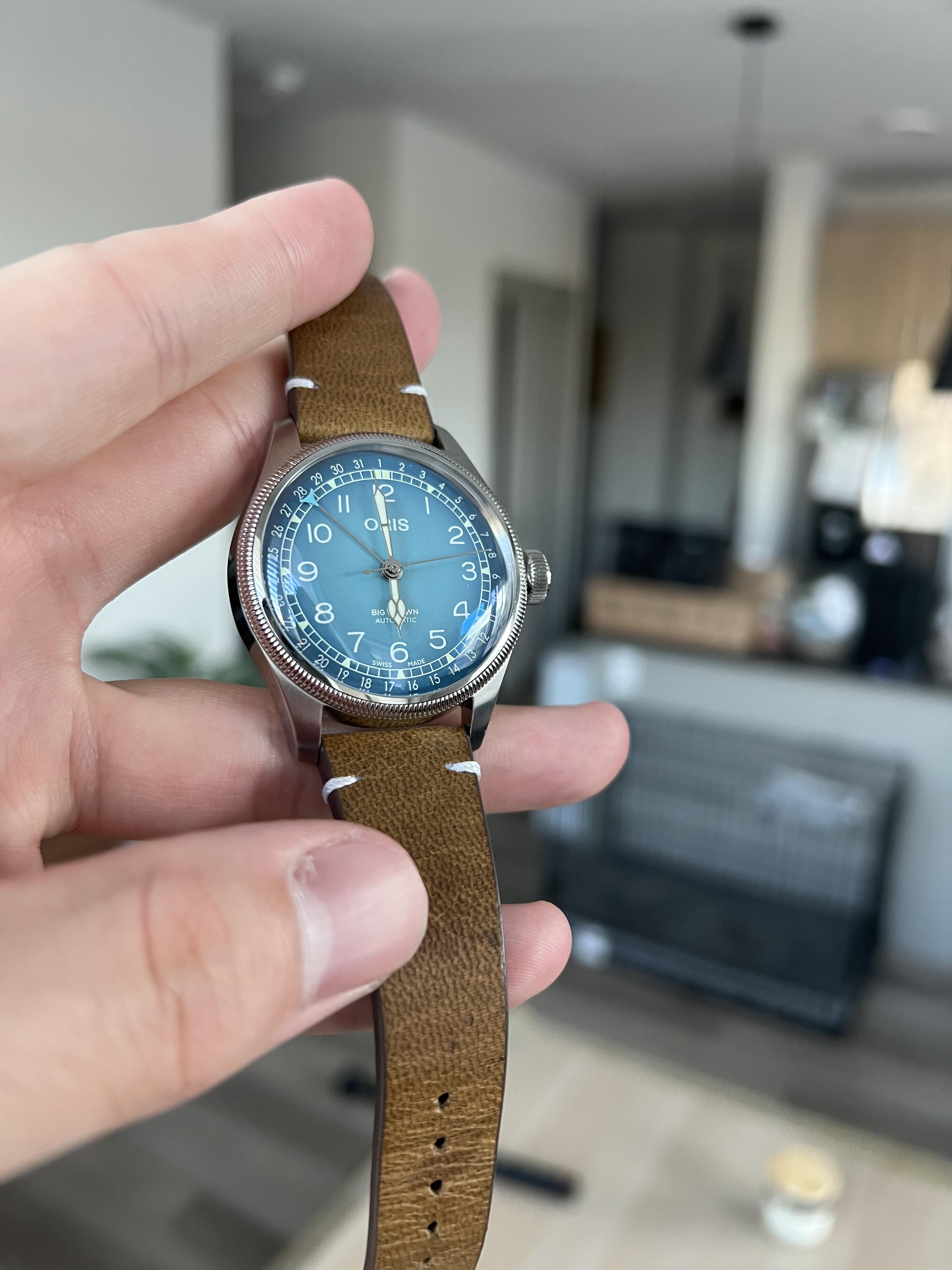 WTS Oris x Cervo Volante Big Crown Pointer Date Blue Dial