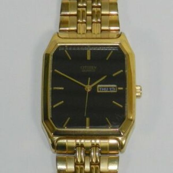 Citizen Quartz Mens Watch 1000S63863 Gold Tone WatchCharts Marketplace