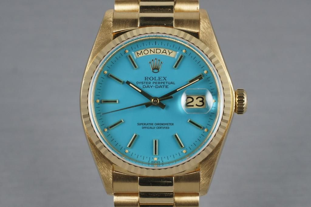 Rolex day clearance date baby blue