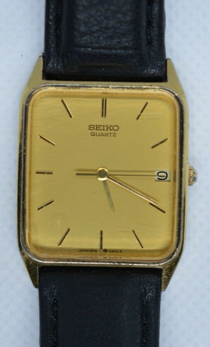 Vintage SEIKO 5P32-5A49 Gold Tone Quartz Watch Works! | WatchCharts